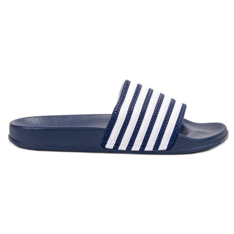 SHELOVET Pantoufles Sportives Rayées bleu