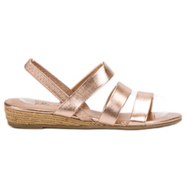 Fama Sandales Avec Caoutchouc rose