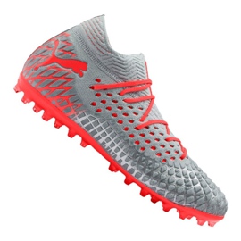 Chaussures de foot Puma Future 4.1 Netfit Mg M 105678-01 multicolore gris