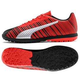Chaussures de foot Puma One 5.4 Tt M 105653 01 multicolore rouge