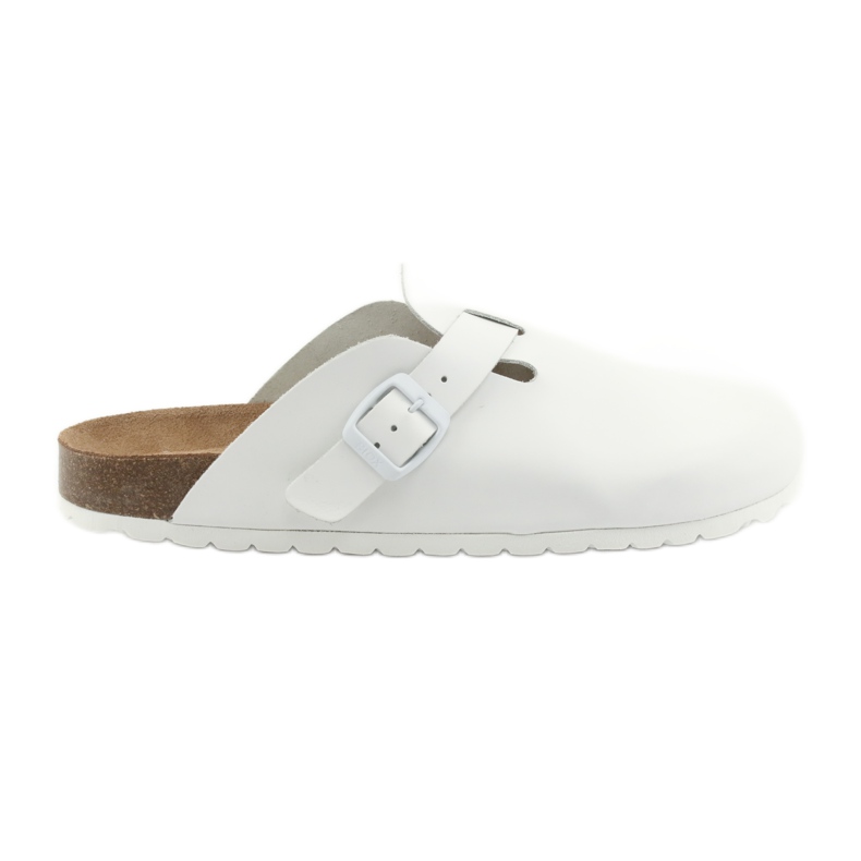 Chaussons médicaux homme BIOX Berney blanc blanche