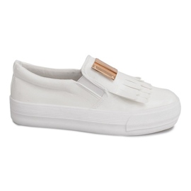Sneakers Laquées Sur Compensée S-1 Blanc blanche