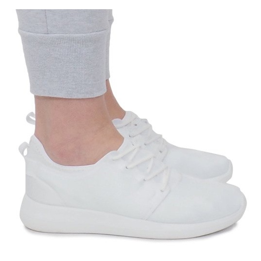 Chaussures de course de sport F368-2 Blanc blanche