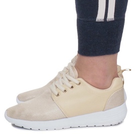 Baskets de sport dorées