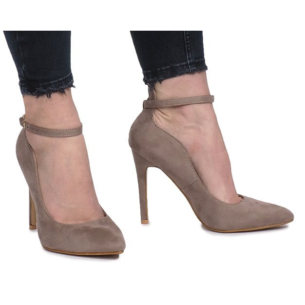 Escarpins kaki sur un talon Heaven multicolore vert