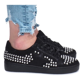 Baskets noires des stars d'Angers le noir
