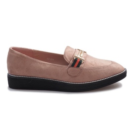 Chaussures à enfiler roses avec clous Ranges