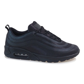 Chaussures de sport noires pour hommes V0270-2 le noir