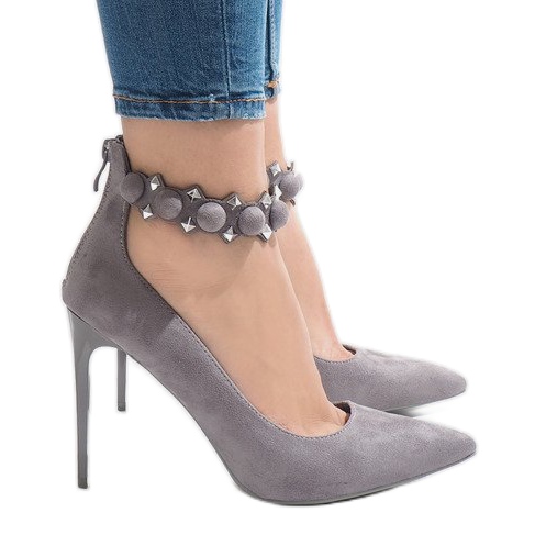Sandales à talons hauts grises LE033P Sandales à talons hauts grises LE033P