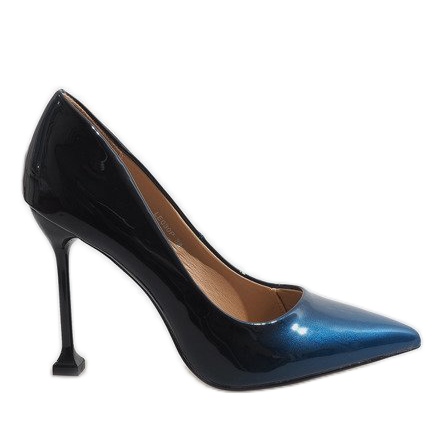 Escarpins LE030P laqués bleu marine Escarpins LE030P laqués bleu marine