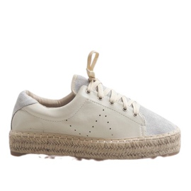 Espadrilles grises à lacets LX-07