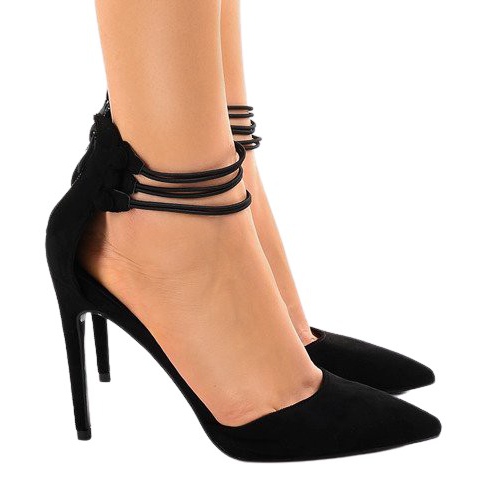 Escarpins noirs sur broche 6941-P le noir Escarpins noirs sur broche 6941-P le noir