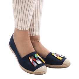 Espadrilles bleu marine, jean H88-5