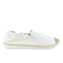 Espadrilles à enfiler blanches NB273P-3
