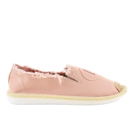 Espadrilles à enfiler roses NB273P-7