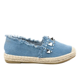 Espadrilles en jean bleu A608