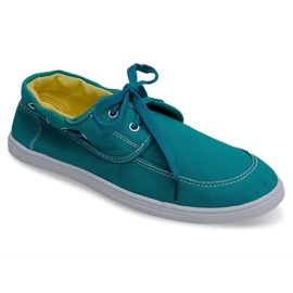 Mocassins en toile de baskets VB14 Vert
