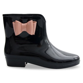 Bottines Wellington avec nœud NEW2 Noir