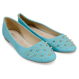 BM Ballerines Avec Clous A507 Bleu