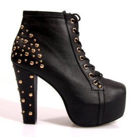 Bottes Solide À Talons K771 Noir