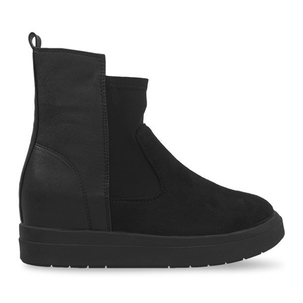 Bottes Compensées Hautes 8318 Noir le noir