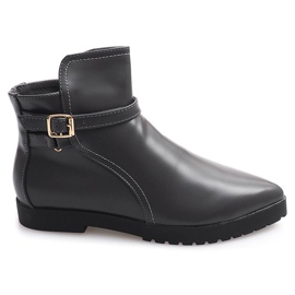 Bottes élégantes chaudes avec boucle HW12 Gris
