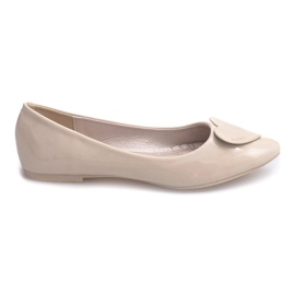 Ballerines Laquées Coeurs 4003 Beige