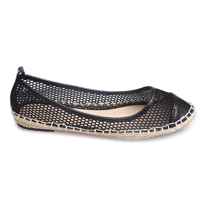 Ballerines Espadrilles 9653 Noir le noir