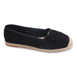 Ballerines Espadrilles A168 Noir le noir