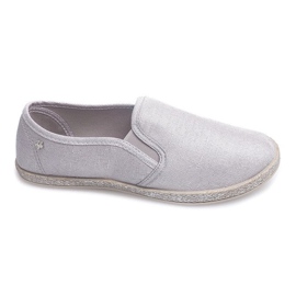 Espadrilles Brillantes B740 Argent gris Espadrilles Brillantes B740 Argent gris