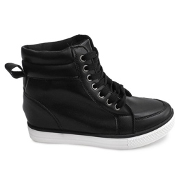 Baskets Compensées Hautes 15001 Noir le noir