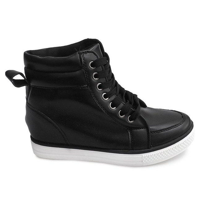 Baskets Compensées Hautes 15001 Noir le noir