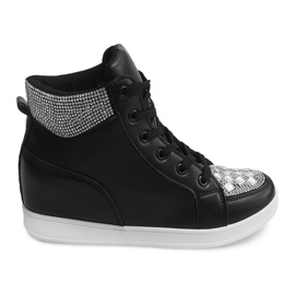 Baskets À Paillettes C7165 Noir le noir