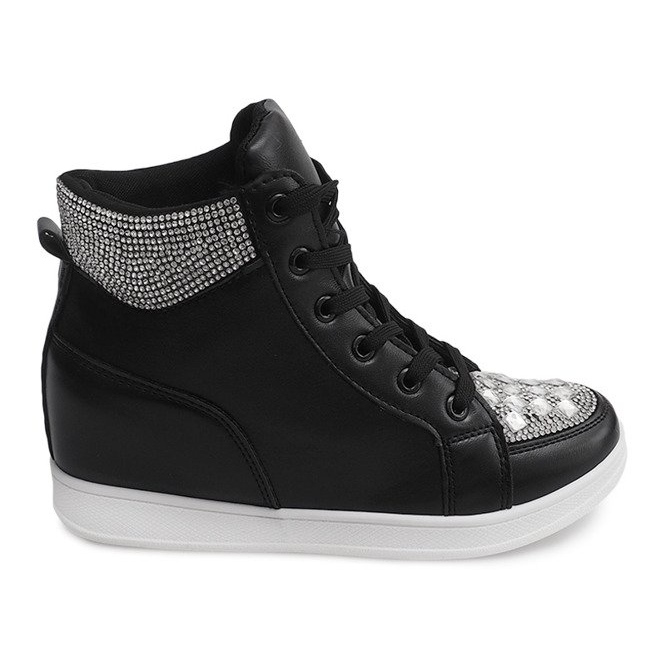 Baskets À Paillettes C7165 Noir le noir