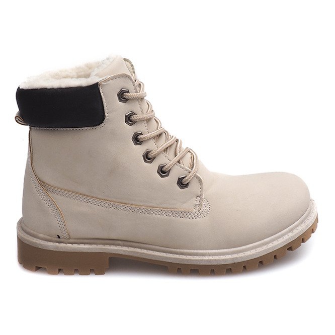 Bottes en bois d'automne B788 Beige Bottes en bois d'automne B788 Beige