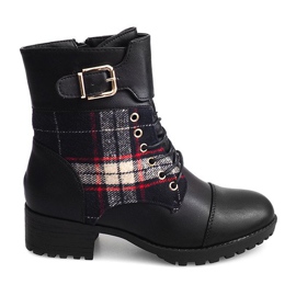 Bottes Lacets Bottes Lattice B2913 Noir le noir