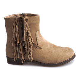 Bottines Chaudes En Daim Boho RMB-19 Kaki