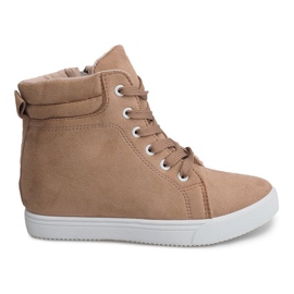 Baskets Compensées TL089 Beige
