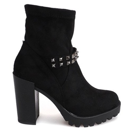 Bottes Sur Un Poteau Boucle 35-796 Noir