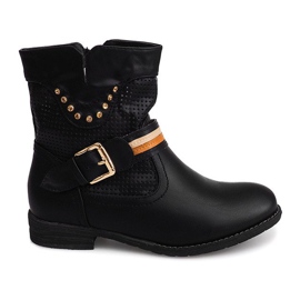 Bottines Ajourées Cowboy HC230 Noir