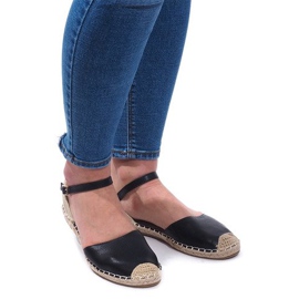 Sandales Espadrilles Ballerines 6351 Noir le noir