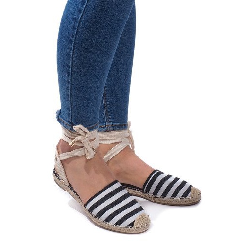 Sandales Espadrilles Ballerines 6368 Noir le noir