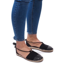 Sandales Espadrilles Ballerines 6333 Noir le noir