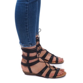 Sandales Romaines Gladiator 8515 Noir