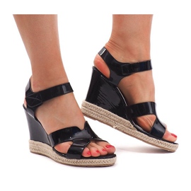 Sandales Compensées 5H5670 Noir le noir