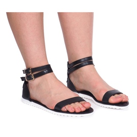 Sandales Zippées 50086 Noir le noir