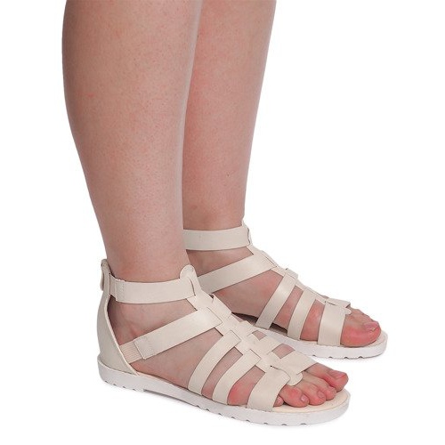 Sandales romaines LEI-109 Beige Sandales romaines LEI-109 Beige