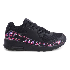 Chaussures de course de sport D8-1 Noir le noir