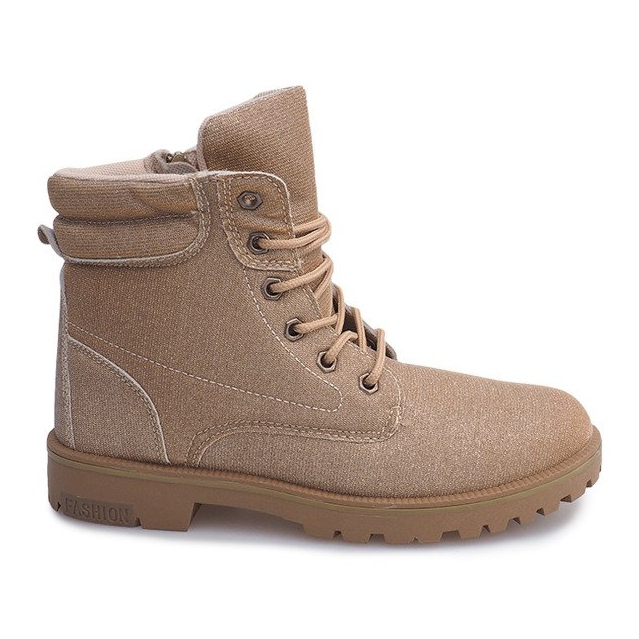 Timberki Trapery TL042-12 OR / MARRON d'or Timberki Trapery TL042-12 OR / MARRON d'or