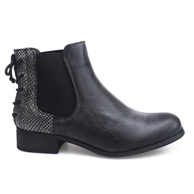 Bottes Jodhpur bottes B150S-KB Noir le noir